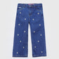 Embroidered wide leg Jeans