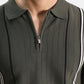 Quarter Zip-Up Polo Shirt