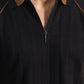 Quarter Zip-Up Polo Shirt