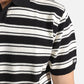 STRIPED JOHNNY COLLAR POLO
