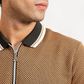 Zipper Textured Polo