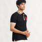 Pique tipped polo