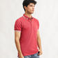 Pique tipped polo