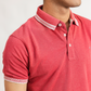 Pique tipped polo