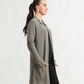 OPEN-FRONT LONG CARDIGAN