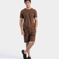 MEN COORD SET RIBBED SHIRT