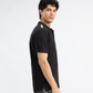 Black Pique Polo