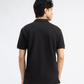 Black Pique Polo