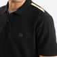 Black Pique Polo