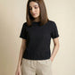 CHECKERED CREW NECK TEE
