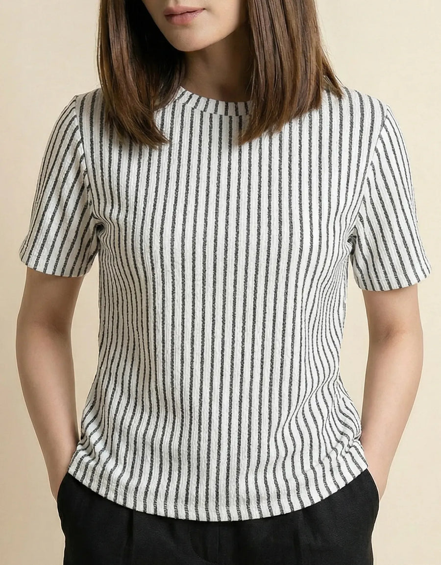 STRIPPER CREW NECK TEE