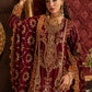 naaz-e-jahan Tussel Silk Mehroon 4Pc suit SJ-1074-S
