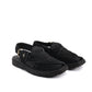 Black Suede Leather Peshawari Sandal - PMC07