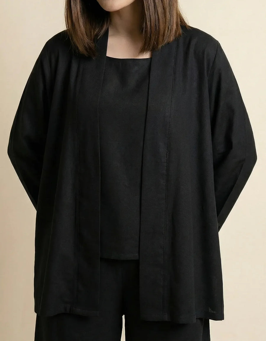 LINEN LOOSE FIT CAPE
