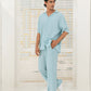 WAFFLE TEXTURED TROUSER