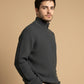 WOLLEN MOCKNECK QUATRE ZIPPER