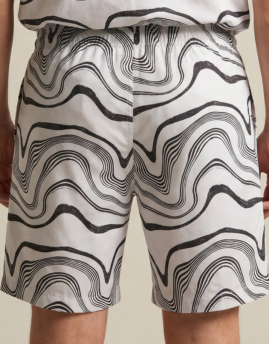 MEN'S PRINTED COTTON SHORTS