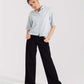 CROPPED PATCH POCKET SHIRT
