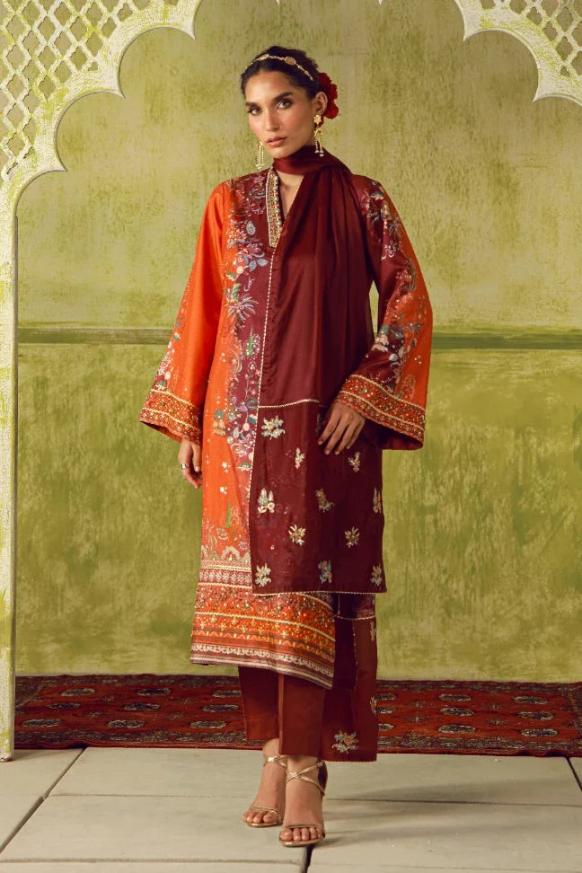 Rukhsar Set - Maroon
