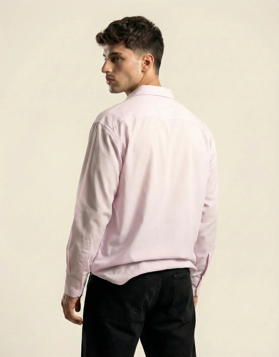 POPLIN PRINTED POCKET SHIRT