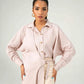 WAFFLE OVERLAPPED BUCKLE SHIRT