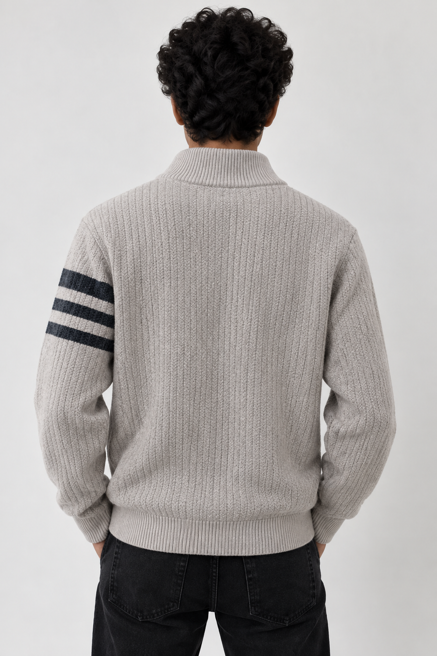 VALMONT ZIP KNIT - Cream
