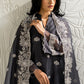 NAVY GLEAM -2PC (SHIRT & DUPATTA)
