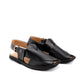 Black Pepper Leather Peshawari Sandal - PMC22
