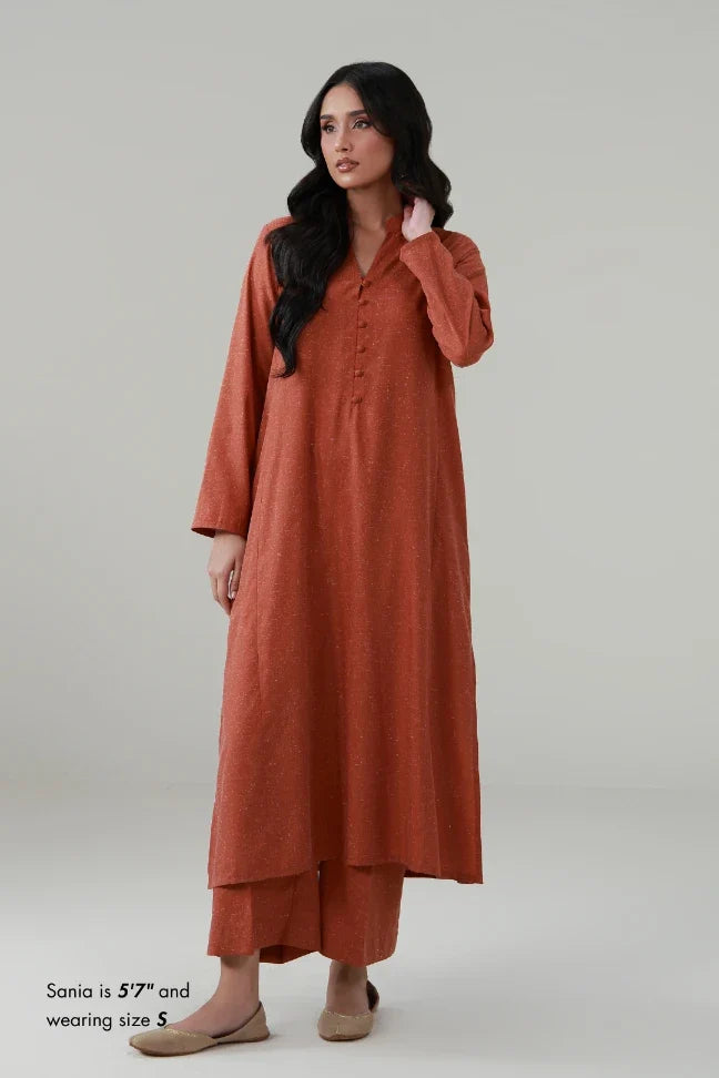 Kalidaar Co-Ord - Burnt Orange