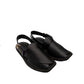 Grain Black Leather Peshawari Sandal - PMC31