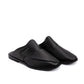 Black Leather Mules - PMC16