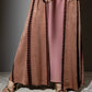 3 Piece - Bronze Silk Velvet Abaya