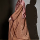 3 Piece - Bronze Silk Velvet Abaya