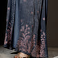 3 Piece - Grey Silk Velvet Abaya