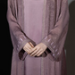 3 Piece - Lilac Silk Velvet Abaya