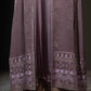 3 Piece - Lilac Silk Velvet Abaya