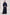 3 Piece - Navy Blue Velvet Abaya