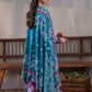PRINTED EMBROIDERED SUIT