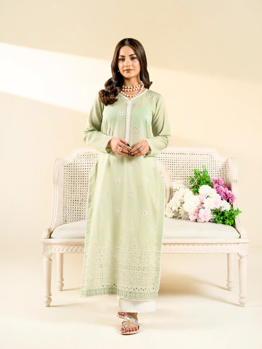 EMBROIDERED CHIKANKARI LAWN SHIRT