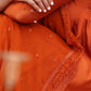 Jahaan Embroidered Dupatta - Burnt Orange