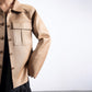 Beige Short Length Coat
