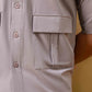 MEN’S BOXY FIT FLAP POCKETS SHIRT