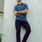Men Double Shaded Polo