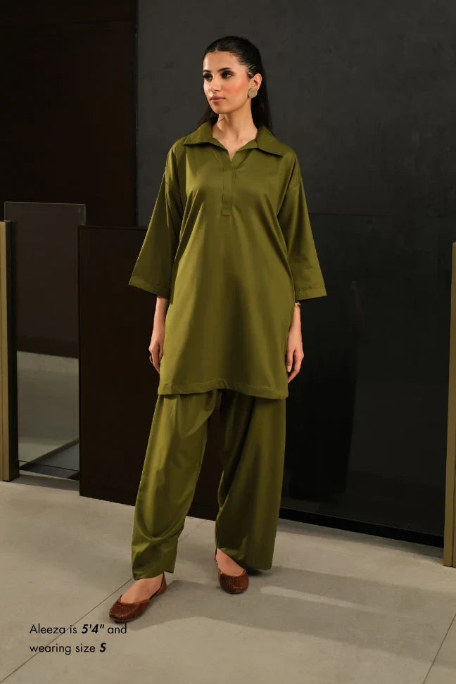 Olive Green Raya Set