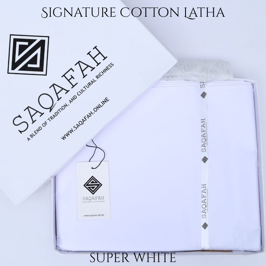 Signature Winter Cotton Latha - Super White
