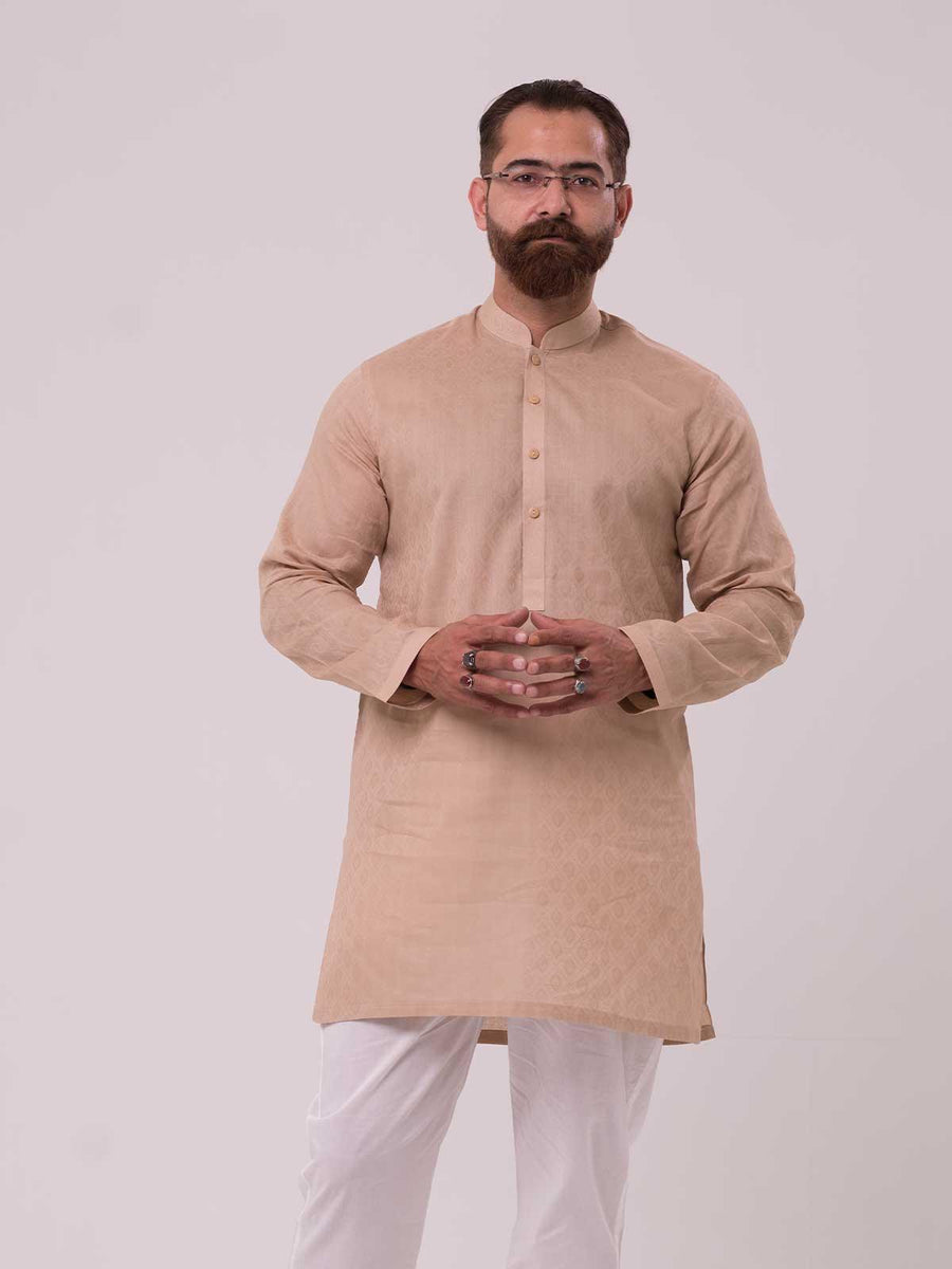 CLASSIC BROWN CASUAL KURTA