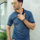 Men Double Shaded Polo