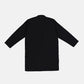 Black Cotton Kurta with White Trouser - Kids