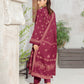 03 Piece Unstitched Pashmina Printed