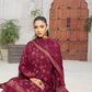03 Piece Unstitched Pashmina Printed